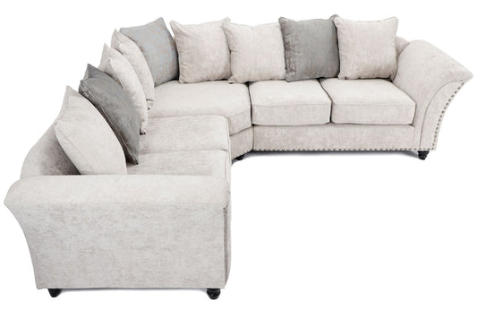 Cambridge Scatter Back Large Corner 2C2 Sofa Alaska Silver 