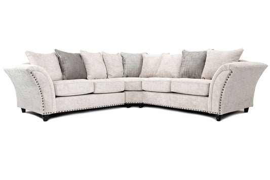 Cambridge Scatter Back Large Corner 2C2 Sofa Alaska Silver 