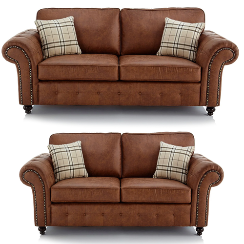 Oakland Tan Sofa Suite