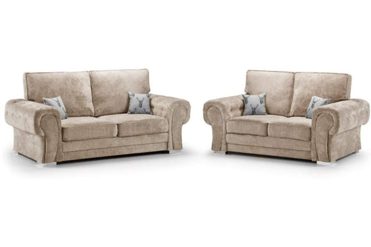 Verona Full Back 3+2 Seater Sofa Mink 